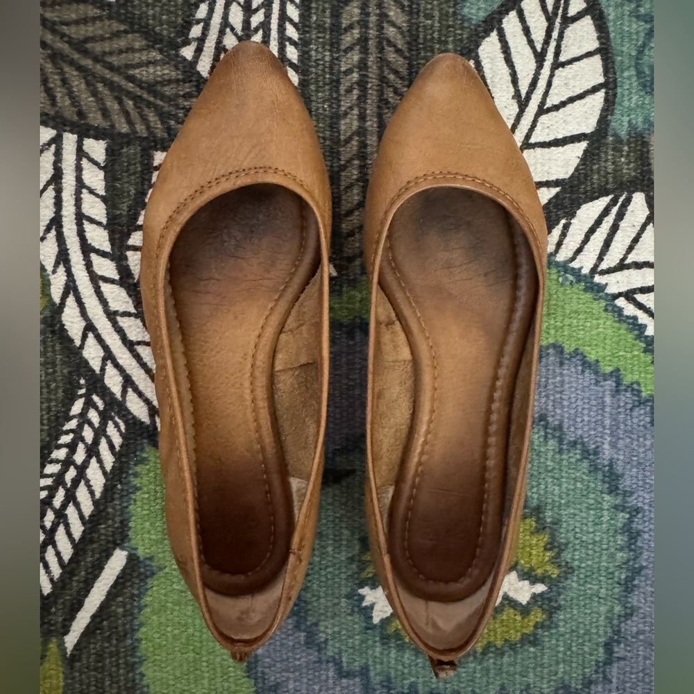 Frye Leather Regina Flats